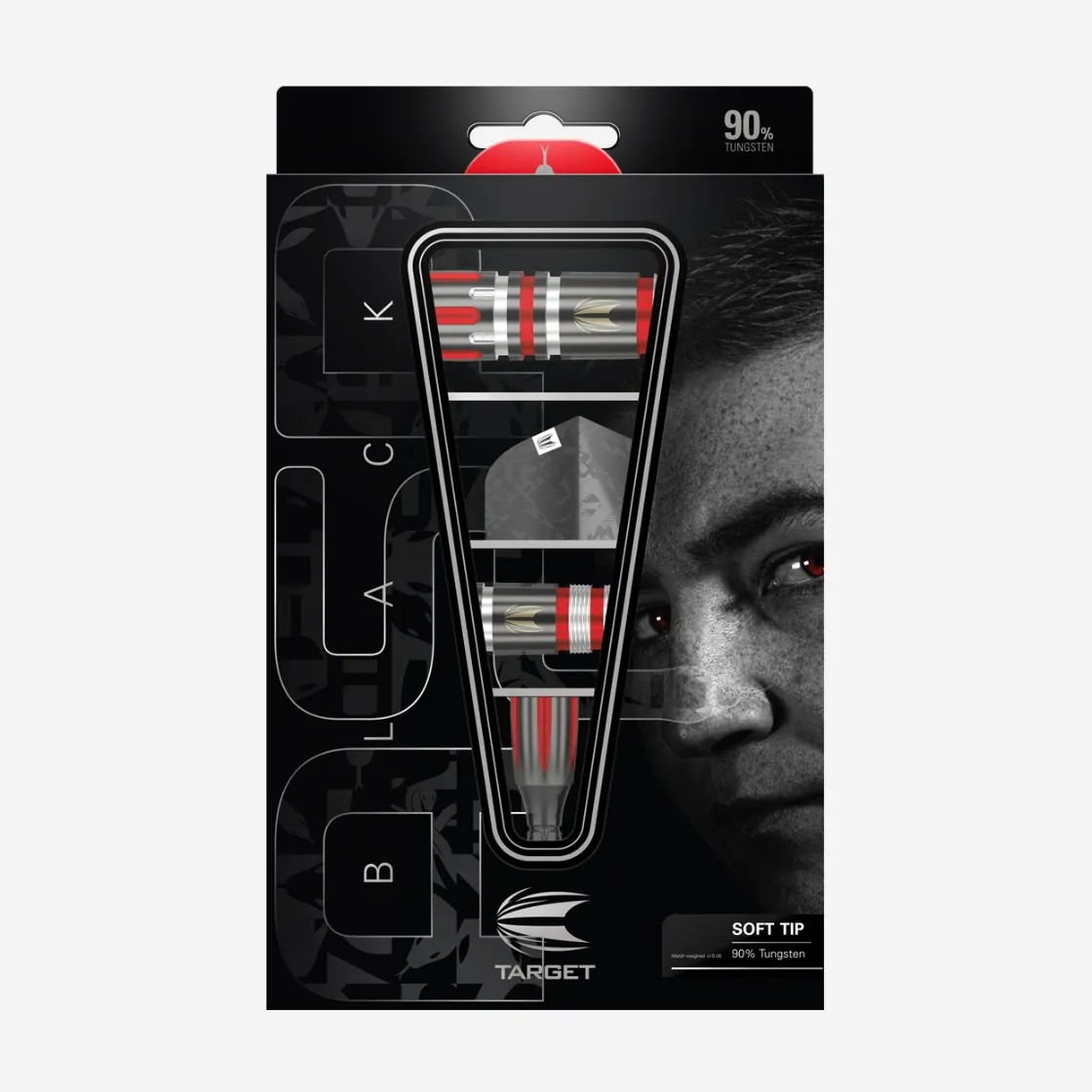 Nathan Aspinall Black 90% Soft Tip 18g Darts